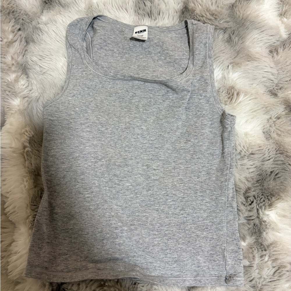 PINK Victoria's Secret Gray Tank Top
